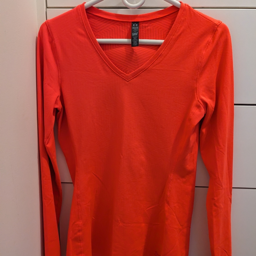 Orange athletic long sleeve